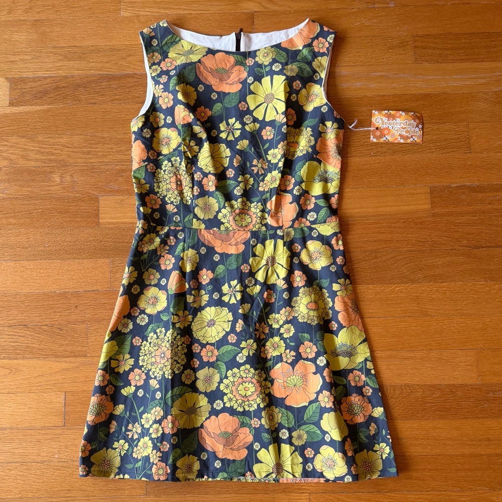 Yesterday People Floral Fit-and-Flare Dress